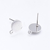 Non-Tarnish 304 Stainless Steel Stud Earring Findings STAS-D445-150-B-2