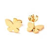 Ion Plating(IP) 304 Stainless Steel Stud Earrings EJEW-C001-14G-2