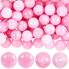 100Pcs Natural Dyed White Jade Beads G-SP0001-35-1