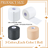 3 Rolls 3 Colors Sponge Tennis Racket Shock Absorber Film OCOR-GF0005-76-2