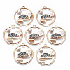 Chinese Style Alloy Pendants RESI-R431-04B-RS-1