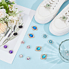 16Pcs 8 Styles Alloy & Rhinestone Shoe Charms FIND-DR0001-57-4