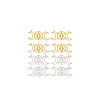 8Pcs 2 Colors 201 Stainless Steel Connector Charms STAS-DC0013-25-6