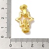 Star Rack Plating Brass Fold Over Clasps KK-A225-15G-3