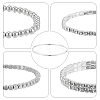 ANATTASOUL 8Pcs 8 Styles Crystal Rhinestone Tennis Bracelet BJEW-AN0001-52-6