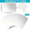 Rectangle 304 Stainless Steel Sheets STAS-WH0044-61B-2