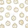 24Pcs 12 Styles Zinc Alloy Crystal Rhinestone Pendants FIND-FS0004-40-3