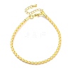 Polyester Cord Braided Bracelet Makings MAK-Z003-01G-18-1