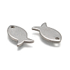 Stainless Steel Fish Charms STAS-M037-08-2
