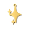 5Pcs 201 Stainless Steel Pendants LS-STAS-Z068-04G-1