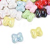 40Pcs UV Plating Opaque Acrylic Beads OACR-FS0002-28-3