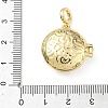 Brass Micro Pave Clear Cubic Zirconia Enamel Locket Pendants KK-A303-22B-G-2