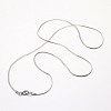 Tarnish Resistant Trendy Men's 304 Stainless Steel Herringbone Chain Necklaces NJEW-M074-B-03-2