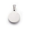 Tarnish Resistant 304 Stainless Steel Stamping Blank Tag Pendants STAS-L220-03A-1