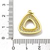 Rack Plating Brass Micro Pave Cubic Zirconia Pendants KK-D359-35G-3