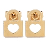 Vacuum Plating 304 Stainless Steel Stud Earrings for Women EJEW-A048-40D-G-1