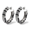 Rack Plating Brass Micro Pave Cubic Zirconia Stud Earrings KK-Z038-26P-1
