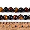 Natural Tiger Eye Beads Strands G-L446-02-8mm-6