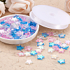 Beadthoven 480Pcs 3 Colors Star Transparent Acrylic Beads DIY-BT0001-17-26