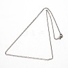 304 Stainless Steel Cable Chain Necklaces NJEW-M124-02P-2