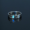 Luminous 304 Stainless Steel Word Love Finger Ring LUMI-PW0001-120F-1