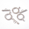 Silver Color Plated Tibetan Alloy Toggle Clasps X-LF0211Y-NFS-3