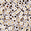 Biyun 500Pcs 5 Styles Plating Acrylic Beads SACR-BY0001-03-14