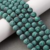 Synthetic Malachite Beads Strands G-F668-19-8mm-2