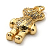 Brass with Cubic Zirconia Pendants KK-K341-30G-01-3