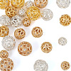 24Pcs Rack Plating Brass Pave Clear Cubic Zirconia Beads KK-TA0002-59-2