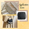 4Pcs 4 Colors Square PU Leahter Knitting Crochet Bags Bottom AJEW-CL0001-75-5