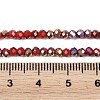 Electroplate Glass Beads Stradns EGLA-H114-02B-02-3