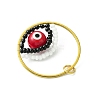 Glass Seed Beaded Evil Eye Pendants PALLOY-MZ00532-02-4