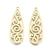 Ion Plating(IP) 201 Stainless Steel Pendants X-STAS-T044-234G-1