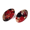 Transparent Resin and Walnut Wood Pendants RESI-T057-03E-3