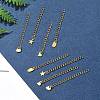 12Pcs 4 Styles 304 Stainless Steel Chain Extender FIND-FS0002-96A-7