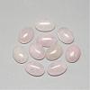 Natural Rose Quartz Cabochons G-R415-14x10-48-1