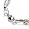 Tarnish Resistant 304 Stainless Steel Link Chain Bracelets BJEW-O183-03P-2