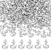 100Pcs Alloy Pendants FIND-UN0016-78-1