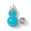 Imitation Jade Glass Bead Pendants PALLOY-JF02479-03-1