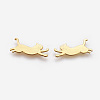 Alloy Kitten Cabochons PALLOY-WH0051-01G-03-2