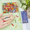 160Pcs 10 Colors Transparent Acrylic Beads TACR-SC0002-75-3