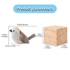 Wooden Long-tailed Tit and Block Ornaments JX689A-2