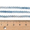 Gradient Color Natural Devil Blue Aquamarine Beads Strands G-NH0072-B01-3mm-6