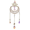 Moon Natural Quartz Crystal Chips Hanging Suncatcher GG-CBAB970-02A-1