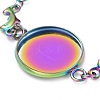 Rainbow Color 304 Stainless Steel Bracelet Making STAS-L248-003M-2