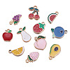 Elecrelive 32Pcs 16 Style Alloy Enamel & Resin Pendants and Charms ENAM-EL0001-01-11