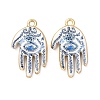 Religion Printed Alloy Pendants AL-CBA7256-24G-02-1