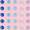 5 Colors Transparent Acrylic Beads MACR-PA0001-03A-01-6