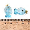 Handmade Dichroic Foil Lampwork Pendants X1-DICH-G001-01G-07-3